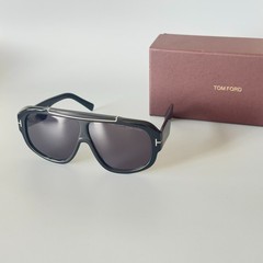 Tom Ford Rellen Mask Sunglasses TF1093 Black/Gray 71-7-120mm