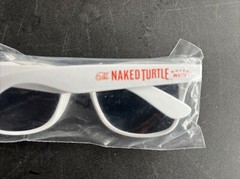 NAKED TURTLE Branded White Sunglasses