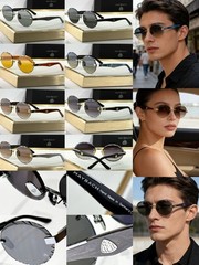 MAYBACH THE ARTIST Black Gold / Dark Gray 140mm Luxury Sunglasses New w/ Case