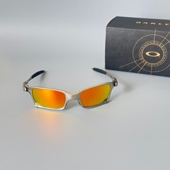 Oakley Juliet X-Metal Sunglasses Polished Silver w/ Fire Iridium Lens