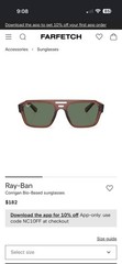 Ray-Ban RB4397 Corrigan Aviator Sunglasses Brown Frame Green Tinted Lenses