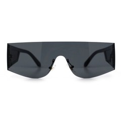 Men Sunglasses Mask Style Best Luxury Runway Looks Wide Edgeless Designer Square