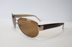 Kirkland Signature Men’s Aviator Sunglasses Tinted Brown Lens Brown Frame 135mm