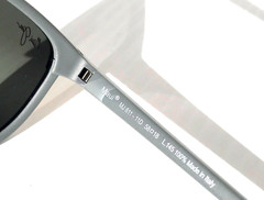 NEW Maui Jim LELE KAWA Grey Stripe POLARIZED Neutral Grey GLASS Sunglass 811-11D