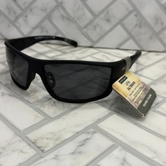 NWT Foster Grant All Terrain Sunglasses AT 2115 009 Black Wrap Frames
