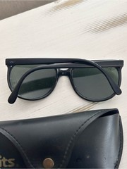 Vintage Bausch & Lomb Ray Ban Cats Black green Nylon Sunglasses Made In France