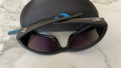 Costa Del Mar Sunglasses Blackfin Black Matte Frame 580P Green Mirror W/Case -FS