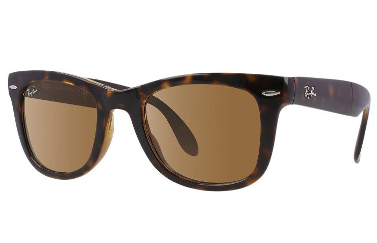 Ray-Ban Wayfarer Folding Classic Havana Brown Lens Sunglasses RB4105 710/51 50