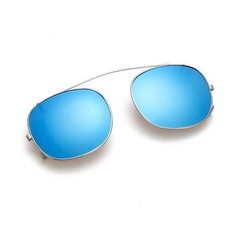 Polarized Clip On Sunglasses Oval UV400 Vintage Metal Frame Outdoor Wear