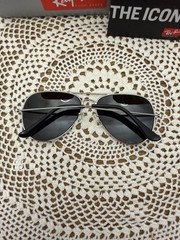 Ray-Ban Pilot Aviator RB3025 Silver Frame Silver Reflective Lenses Large 62mm