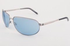 St Dupont 728 6052 Matte Silver / Blue Sunglasses 70mm