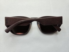 MYKITA MYLON TRINITY MD22 EBONY BROWN COL 322 w RAW GREEN SOLID LENS SUNGLASSES