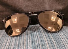 Persol Folding Sunglasses 9714-S Tortoise 52mm 140 Custom Polarized Mirror Lense
