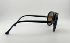Vintage VUARNET PX 374 145 POLARIZED BROWN LENS, DARK BLUE NYLON CATS SUNGLASSES