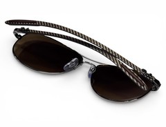 Ray Ban RB8301 004/M7 Carbon Fiber Polarized Dark Brown Sunglasses 59-14mm RARE