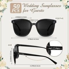 Tellegloww 50 Sets Wedding Favors for Guests – Sunglasses for Reception With …