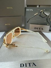 DITA LXN-EVO DTS 403 06 WHITE SWIRL YELLOW GOLD APRICOT SUNGLASSES AUTHENTIC