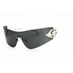 Versace Unisex Sunglasses Shield Dark Grey Color Rimless Frame 0VE2280 100087