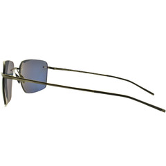 NEW!! PORSCHE P8923 S1 C 62-18-145 Black Rectangle Rimless Titanium Sunglasses