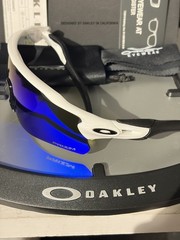 NEW Oakley Radar EV Path Sunglasses White Frame And PRIZM Snow Sapphire Lens