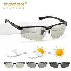 Aluminum HD Polarized Photochromic Sunglasses Men Driving Eyewear Sports Glasses