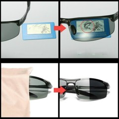 Aluminium Photochromic Polarized Sunglasses Mens Driving Outdoor Sport Glasses