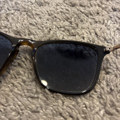 Ray Ban ITALY CHRIS RB4187 6390/80 54-18-145 TORTOISE GOLD SUNGLASSES AS IS