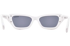 Swarovski SK6029 10506G Sunglasses Women’s Solid White/Grey/Black Mirror 53mm