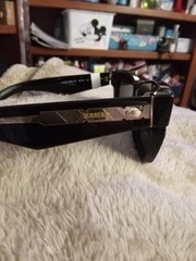 Burberry Men’s Square Sunglasses Black Plastic Frame Gray Tinted Logo