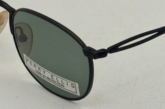 Perry Ellis Men Sunglass Matte Black Tortoise Oval Metal, Smoke Lens PE SG 1012
