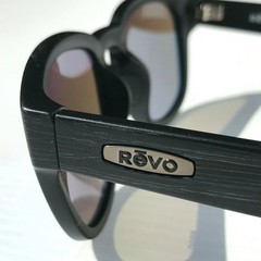 Revo Sunglasses ZINGER Black Scratch Frame / Graphite Gray POLARIZED Lens RE1054