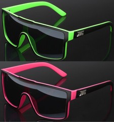 DG Eyewear Oversized Square Men’s Women’s Flat Top Sunglasses Shield Style Lens