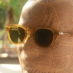Johnny Depp Green sunglasses G15 polarized sunglass men blonde acetate glasses