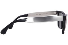 RetroSuperFuture America 771 W12 Sunglasses Black/Silver/Solid Grey Zeiss 51mm