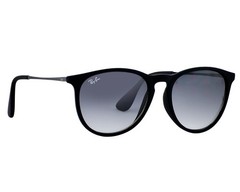 Ray-Ban RB4171 Erika Matte Black Frame Grey Gradient Lens 54mm Women Sunglasses