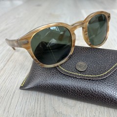 Used Very Good – Moscot Lemtosh 46 Blonde With Green Lens