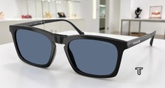 COACH HC8455 500280 Cdp54 Black Blue Solid 56 mm Men’s Sunglasses