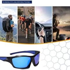 New 2025 Polarized Vertex Men AntiGlare Fishing Cycling Driving Sport Sunglasses