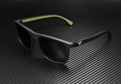 EMPORIO ARMANI EA4129 504287 Matte Black Grey 56 mm Men’s Sunglasses