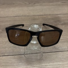 Oakley Sliver Sunglasses Matte Black Frame Bronze Polarized Lenses OO9262-08