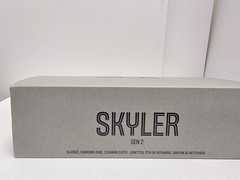 Ray-Ban Meta Skyler Gen 2 Shiny Chalky Gray/Sapphire Transitions Lenses