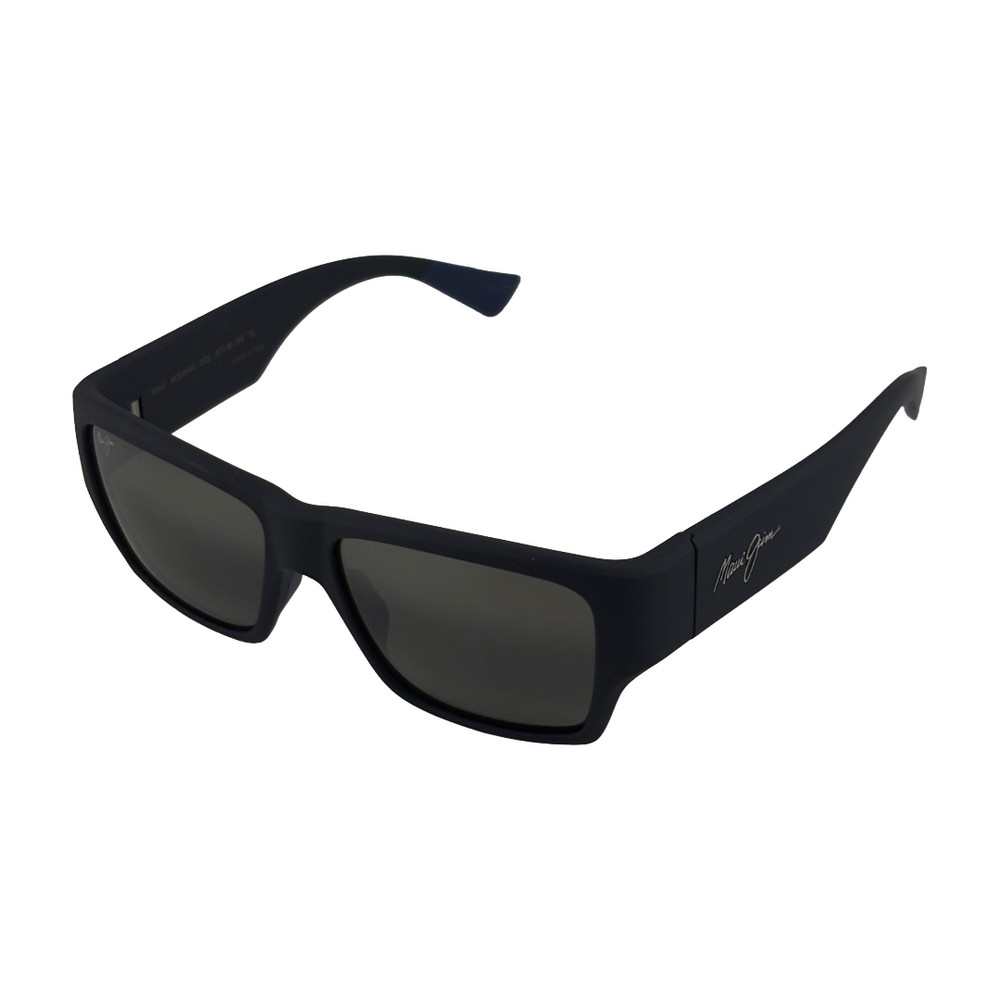 Maui Jim KA‘OLU MJ0614S Rubber Matte Blue Sunglasses 57mm 16mm 130mm XL – 003
