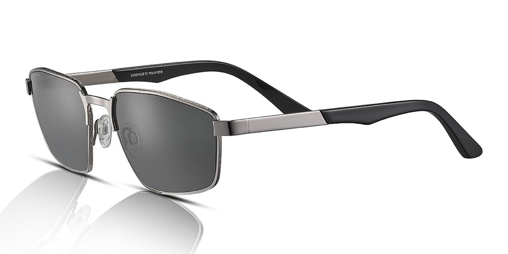 Serengeti Kean SS597003 Smoke Grey Mineral Polarised Shiny Gunmetal Sunglasses