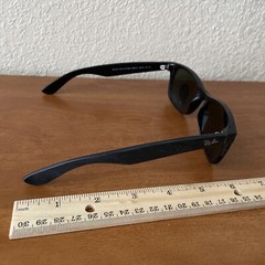 Ray-Ban RB2132 New Wayfarer Sunglasses Black On Transparent Frame 6462/31 58-18
