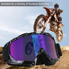 ATV Goggles For Dirt Bike Motorcycle Motocross UTV MX Offroad Anti UV Fog