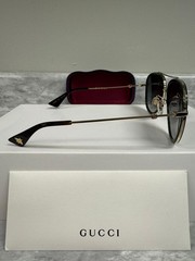 GUCCI | NEW | 0062S | 0062S – 003 | GOLD – GREEN – RED | GRADIENT GREY