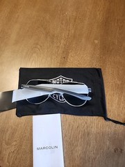 Marcolin Harley-Davidson Aviator Style Smoked Lens Sunglasse with Branded Cloth