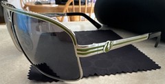 Electric Vegus Sunglasses Platinum Green/Grey Chrome USED Excellent Condition