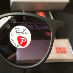 New Ray-Ban RB4171 Erika Black Matte 54mm Sunglasses
