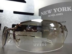 CONTEMPORARY MODERN CLUB RAVE COOL FASHION SUN GLASSES Silver Frame Clear Lens